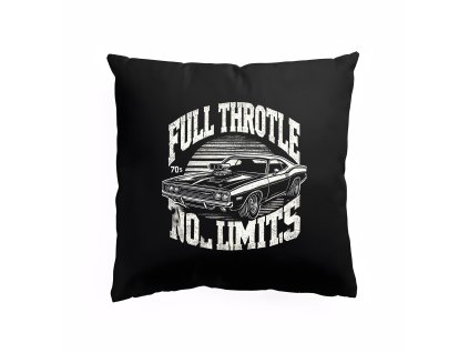 Pillow black Oldschool Power Bez Limitů