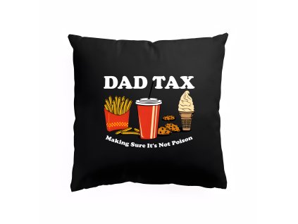 Pillow black Hranolková Daň Pro Tátu