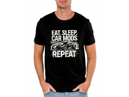 Mens tshirt black Jez Spi Tuning Opakuj