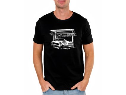 Mens tshirt black Tokyo Street Racing Ikona