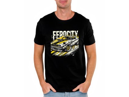 Mens tshirt black Nezkrotné Muscle Car Ferocity