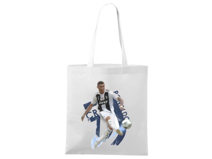 Shopping bag white Ronaldo Kouzlí V Dresu Juventusu
