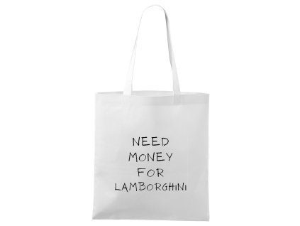 Shopping bag white Lamborghini – Sbírka Na Sen