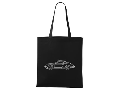 Shopping bag black Porsche 911 Čistá Ikona