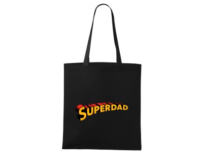 Shopping bag black Super Táta Hrdina