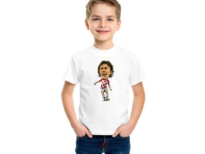 Kids tshirt white Malý Velký Maestro Modrić