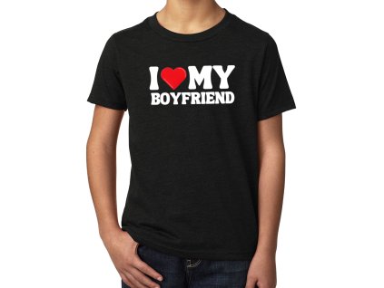 Kids tshirt black Miluji Svého Přítele