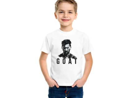 Kids tshirt white Tvrdý Pohled Fotbalového Krále