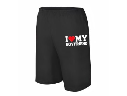 Men shorts black Miluji Svého Přítele
