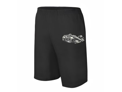 Men shorts black F1 Monopost Letí Kolem