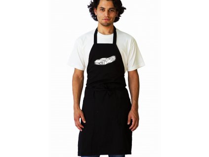 Apron black Minimalistická silueta bílého supersportu