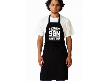 Apron black Táta Syn Legendární Duo