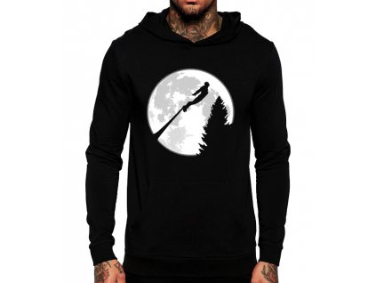 černá unisex mikina s kapucí Iron Man Avengers