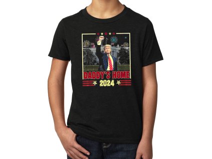Kids tshirt black Daddy’s Home Trump