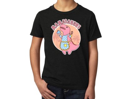 Kids tshirt black Mamasaurus Roztomilá Dino Máma
