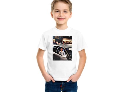 Kids tshirt white Noční Jízda Miami Tuning