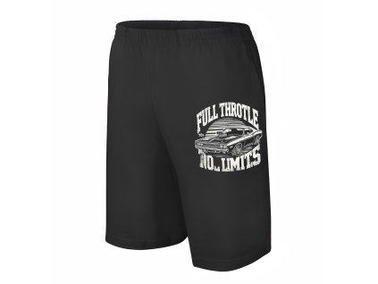 Men shorts black Oldschool Power Bez Limitů