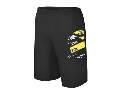 Men shorts black Senna spirit! Legendární helma F1