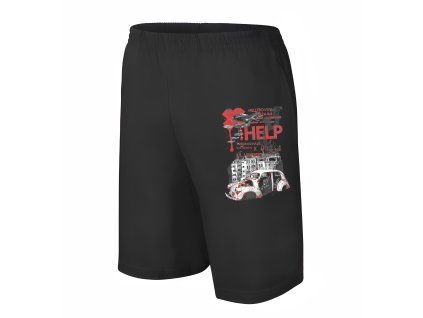 Men shorts black Auto Uprostřed Chaosu
