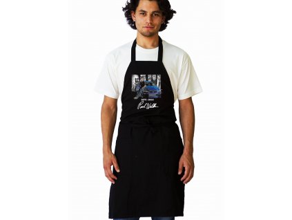 Apron black Ikonický Skyline A Úsměv
