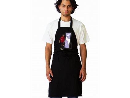 Apron black Ronaldo Vidí V Zrcadle GOATa