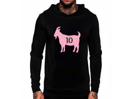 Hoodie black Růžová GOAT 10 Vládne