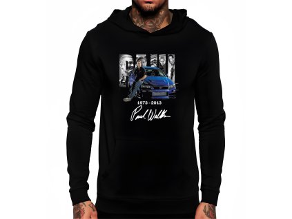 Hoodie black Ikonický Skyline A Úsměv