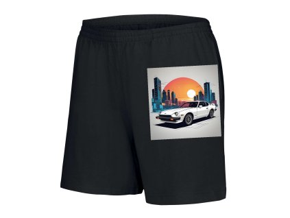 Woman shorts black Datsun Z Pod Cyber Sluncem