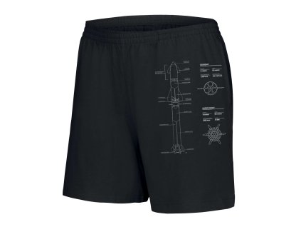 Woman shorts black SpaceX nerdwear rozkresli si cestu na červenou planetu
