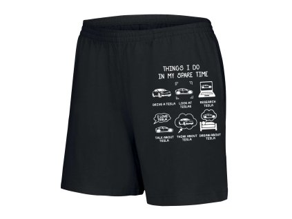 Woman shorts black Žiju Teslou řídím, googlím, sním – a teď i nosím
