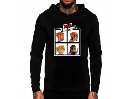 Hoodie black Pro Nejhorší Kumpány