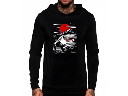 Hoodie black JDM Bestie Za Úsvitu