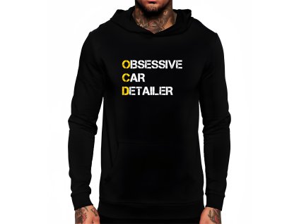 Hoodie black Detailer Mánie Pro Profesionály