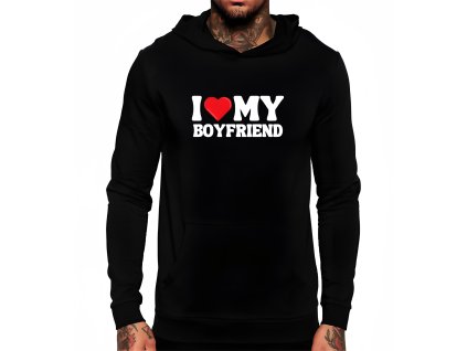 Hoodie black Miluji Svého Přítele