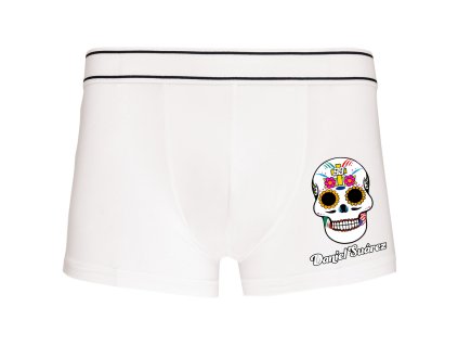 Mens underwear white Daniel Suárez cukrová lebka