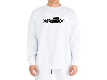 Sweatshirt white Rat Rod Ikona Garáží