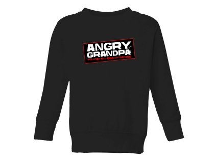 Kids sweatshirt black Naštvaný Děda Bez Cenzury