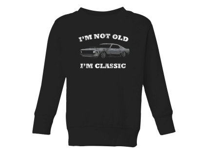 Kids sweatshirt black Klasické Křivky Nestárnou