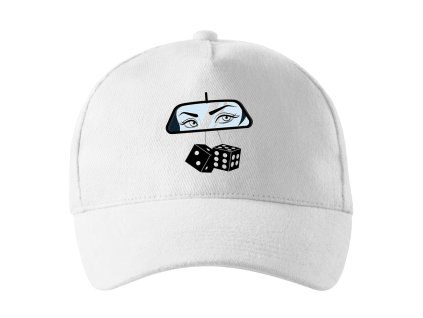 Cap white Oči Řidičky Sledují Vše