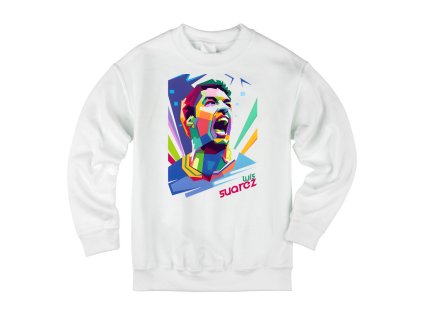 Kids sweatshirt white Luis Suárez – Gólová Exploze