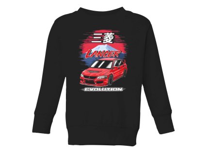 Kids sweatshirt black Mitsubishi Legendární Evolution