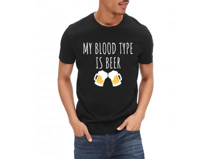 pánské tričko Krevní skupina pivo