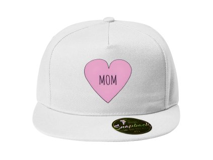 Snapback white Dokonalé srdce pro mámu