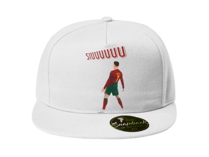Snapback white SIUUU! Ronaldo Slavící Exploze