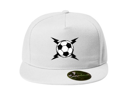 Snapback white Bleskový Fotbalový Adrenalin