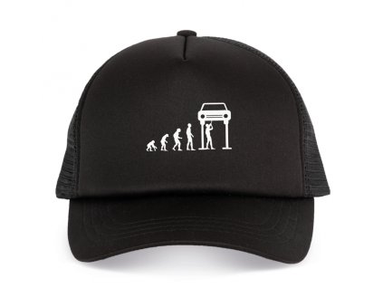 Trucker black Evoluce Mechanika – Od Opice K Liftu