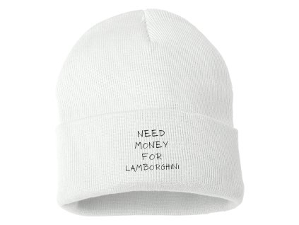 Beanie white Lamborghini – Sbírka Na Sen