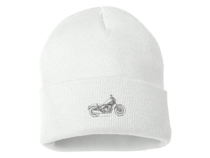 Beanie white Rebel 500 V Čisté Linii