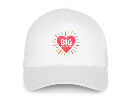 Trucker white Velký Brácha Srdcem Hrdina