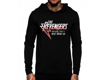 černá unisex mikina s kapucí Revengers